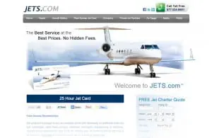 Jets.com web design