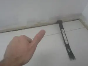 last laminate floor piece