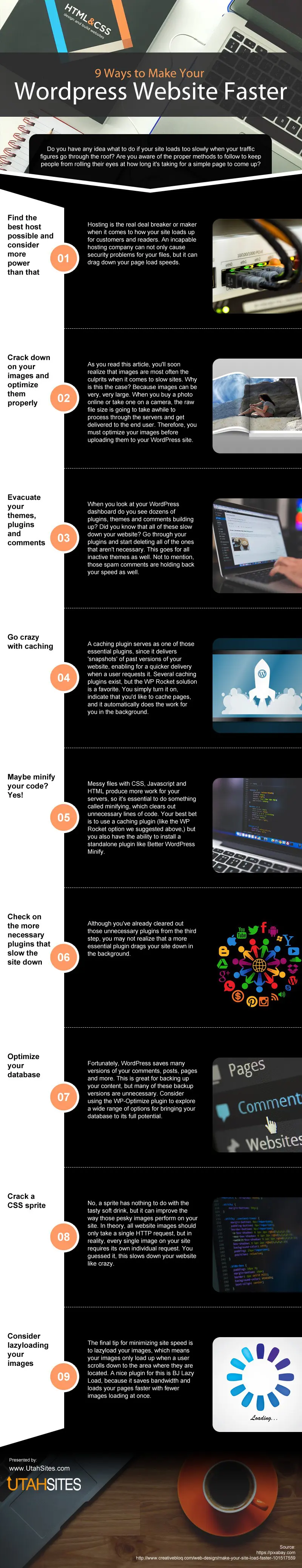 9 Ways to Make your WordPress Website Faster [infographic]