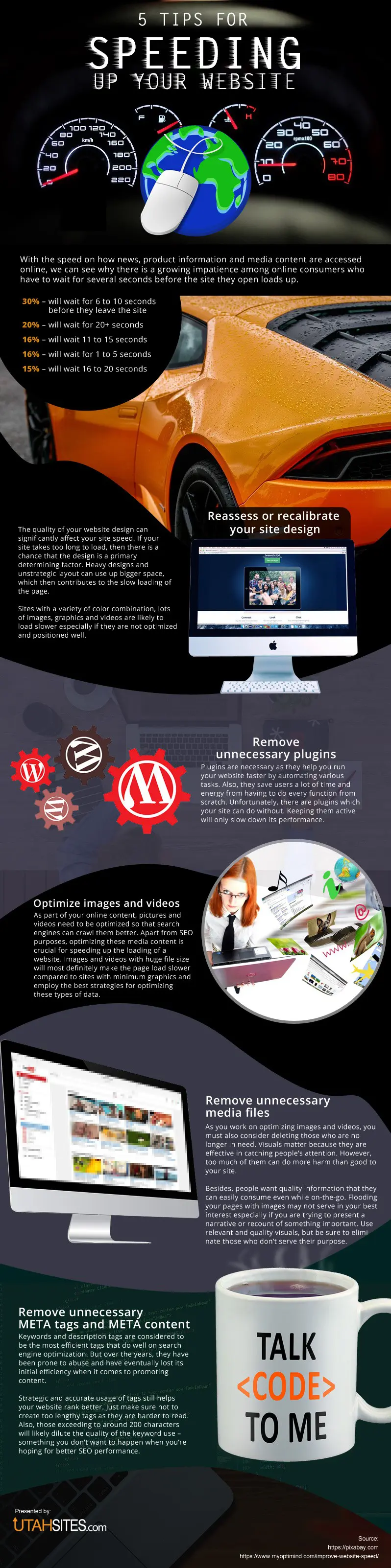 5 Tips for Speeding up your Website [infographic]