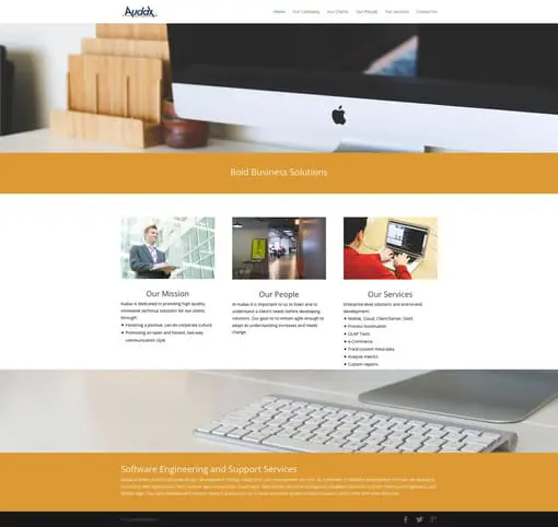 Audax Website Design After