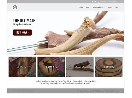 Rustic Roasters Website Design After