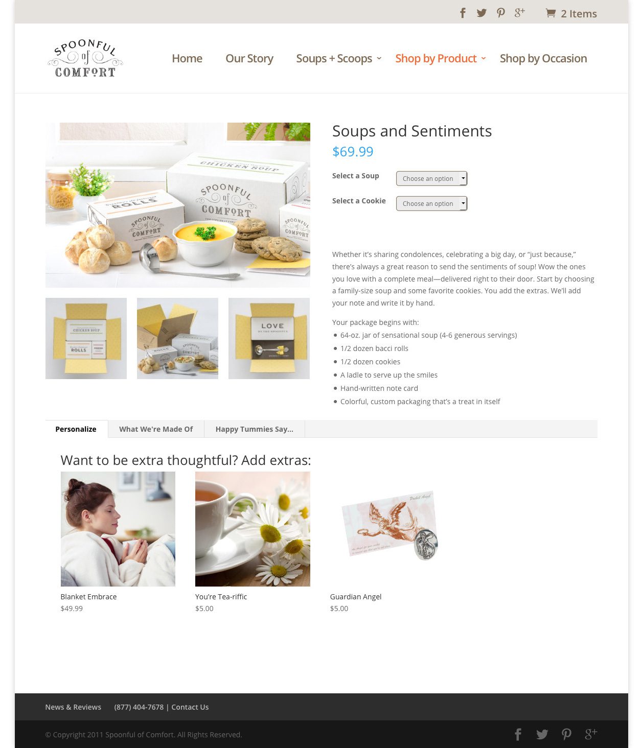 soup product page design after soup product page design after